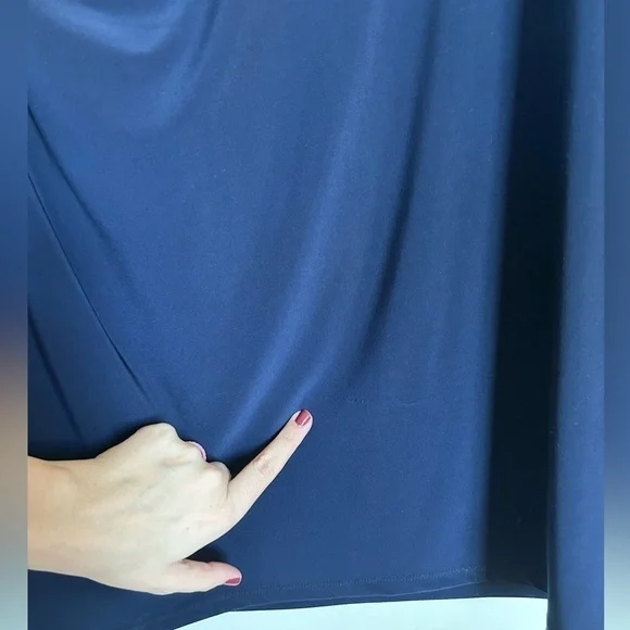 LAUREN Ralph Lauren blue & white Jersey Shift Dress - Picture 7 of 7